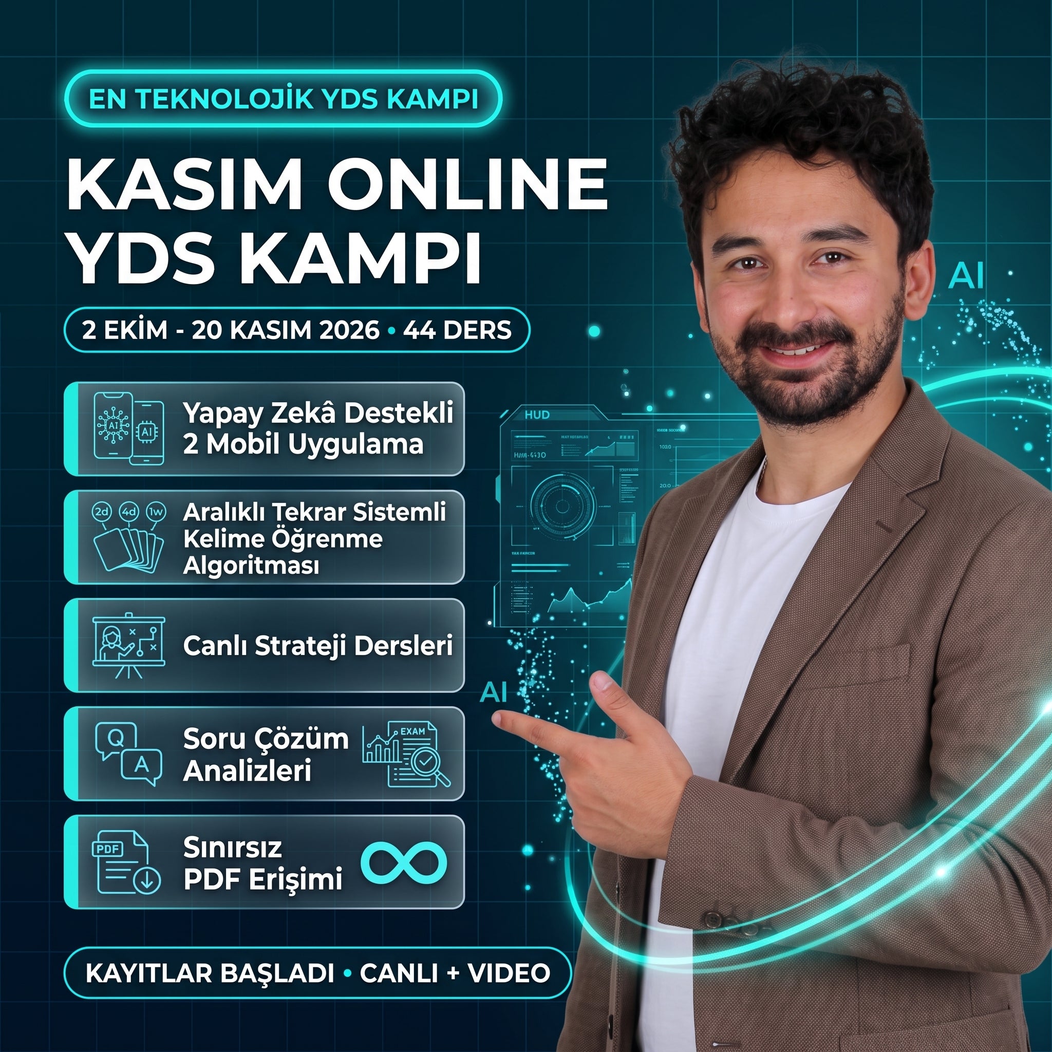 Türkiye'nin En Teknolojik Kasım Online YDS Kampı